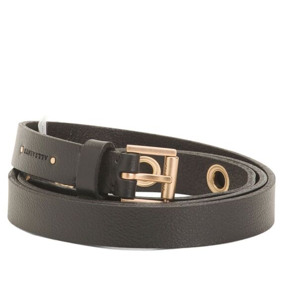 All Saints L Black Genuine Leather Gold Tone Belt main image 5